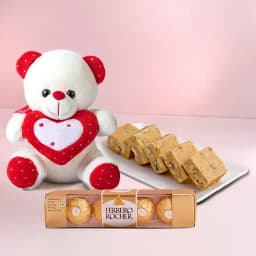 Badam Mewa from Chitale Bandhu Mithaiwale with Teddy N Ferrero Rocher 1
