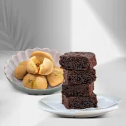 Jolbhora Sandesh from Balaram Mullick with Brownies 1
