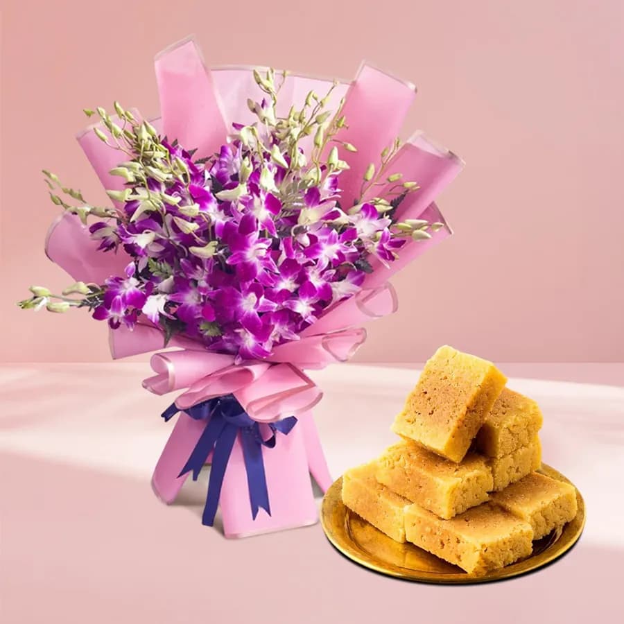 Orchid Bliss N Mysore Pak Treat