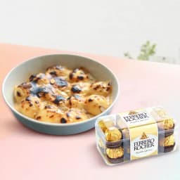 Baked Rasgulla from Balaram Mullick with Ferrero Rocher 1