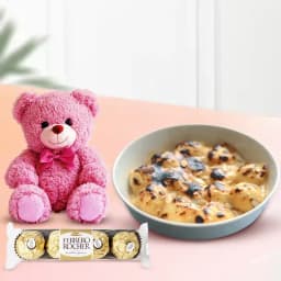 Baked Rasgulla from Balaram Mullick with Teddy N Ferrero Rocher 1