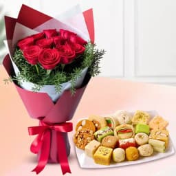 Roses N Sweets Delight Combo 1