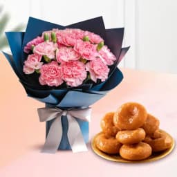 Pink Carnations N Badusha Bliss 1