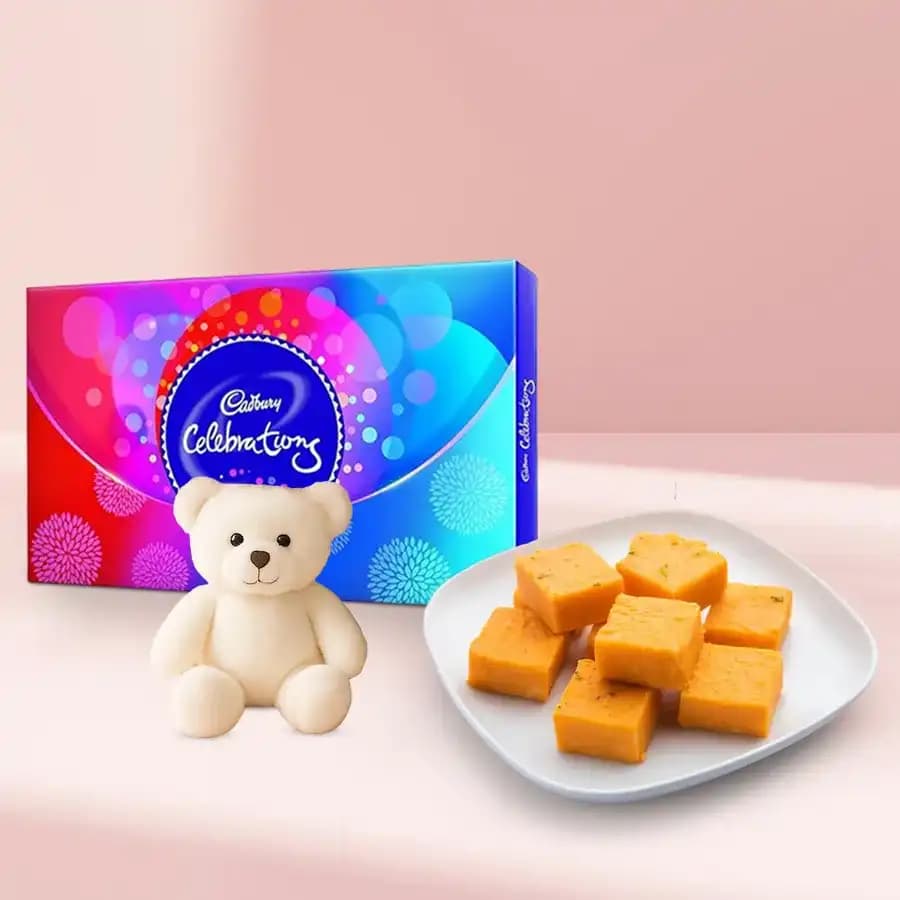 Orange Masti from Chitale Bandhu Mithaiwale with Teddy N Cadbury Celebration