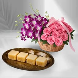 Floral Elegance N Coconut Kalakand Bliss 1