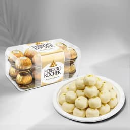 Jumbo Pedha from Chitale Bandhu Mithaiwale with Ferrero Rocher 1