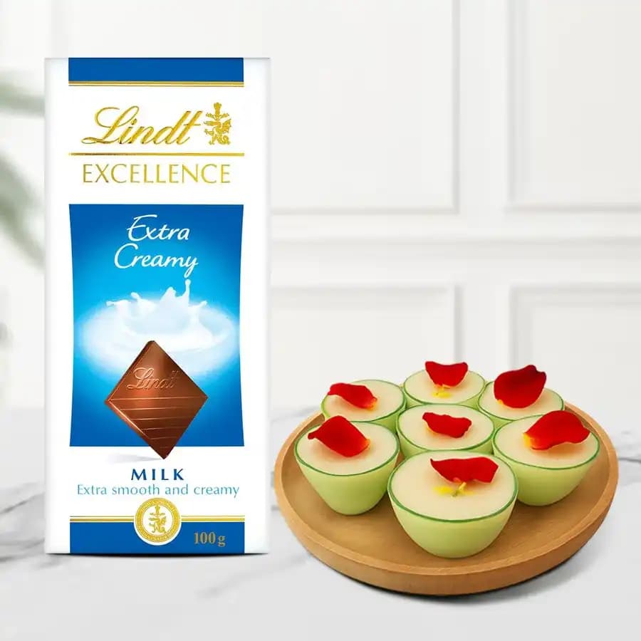 Daab Sandesh from Balaram Mullick with Lindt Excellence Chocolate