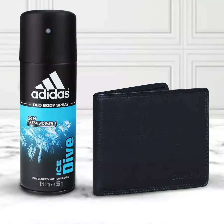 Exquisite Addidas Deo with Richborn Leather Wallet