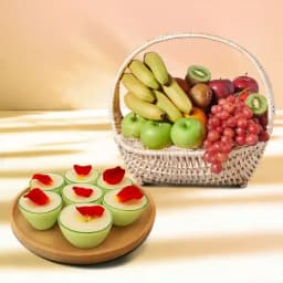 Daab Sandesh from Balaram Mullick with Fresh Fruit Basket 1