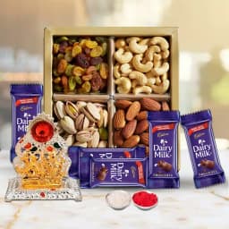 Classic Combo of Cadbury Dairy Milk Chocolates Mandap N Dry Fruits 1