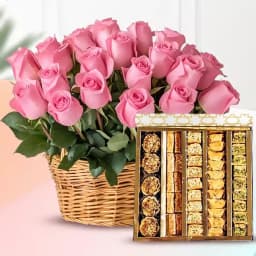 Pink Roses N Baklava Treat 1