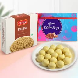 Sakhari Pedha from Chitale Bandhu Mithaiwale with Cadbury Celebration 1