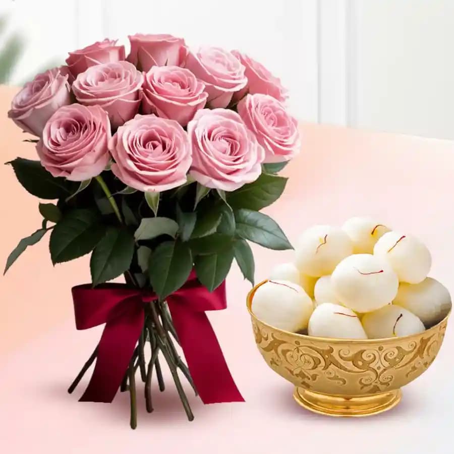 Roses and Rasgolla Bliss