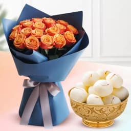 Orange Rose Radiance N Rasgulla Duo 1