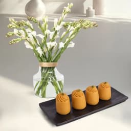 Nolen Gurer Maharani Sandesh from Ganguram with Rajnigandha Stems 1