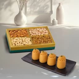 Nolen Gurer Maharani Sandesh from Ganguram with Assorted Dry Fruits 1