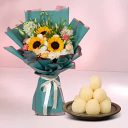 Floral Assortment N Rasgulla Treat 1