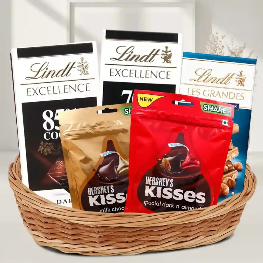 Elegant Chocolate Indulgence Basket
