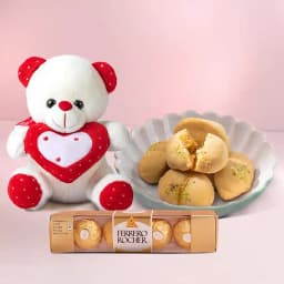 Nolen Gurer Jalbhara Sandesh from Ganguram with Teddy N Ferrero Rocher 1