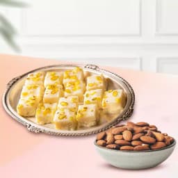Malai Barfi from Karachi Sweet Mart with Crunchy Almonds 1