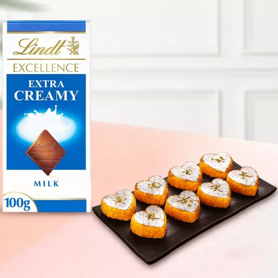 Motipaan from Ganguram with Lindt Excellence Chocolate Bar