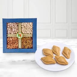 Nolen Gurer Shankh Sandesh from Ganguram with Assorted Dry Fruits 1