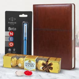Exclusive Planner Dairy with Parker Beta Pen N Ferrero Rocher 1