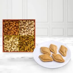 Nolen Gurer Shankh Sandesh from Ganguram with Mixed Dry Fruits 1