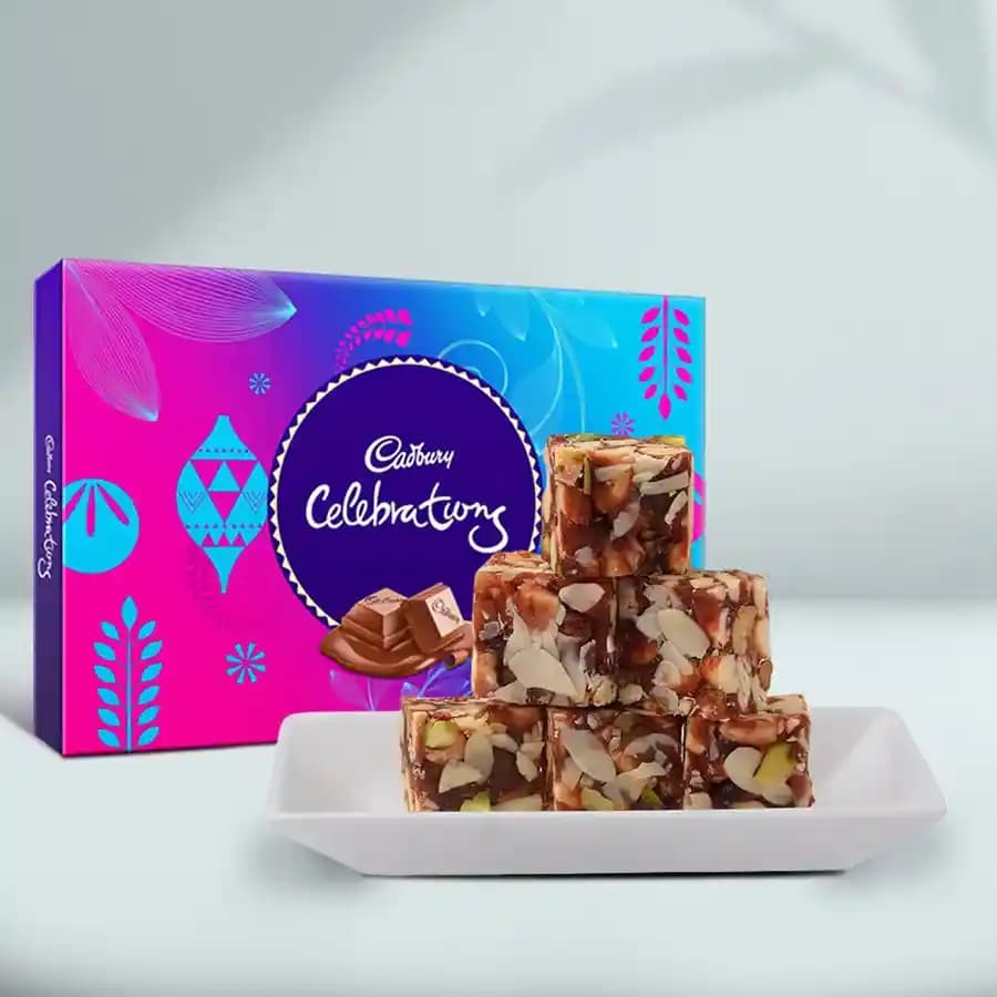 Dry Fruits Barfi from Mithas Delicious Sweets with Cadbury Celebration
