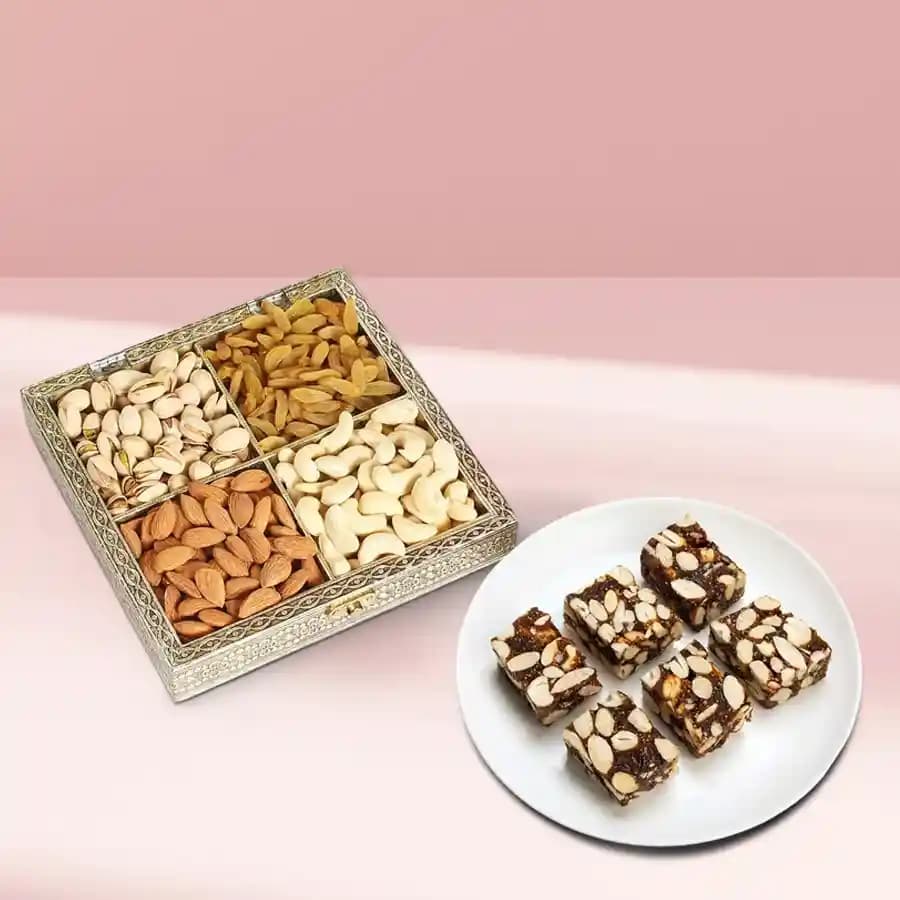 Dry Fruits Barfi from Mithas Delicious Sweets with Mixed Dry Fruits