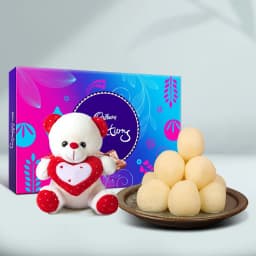 Canned Rossogolla from K.C.Das with Teddy N Cadbury Celebration 1