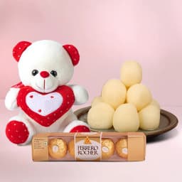 Canned Rossogolla from K.C.Das with Teddy N Ferrero Rocher 1