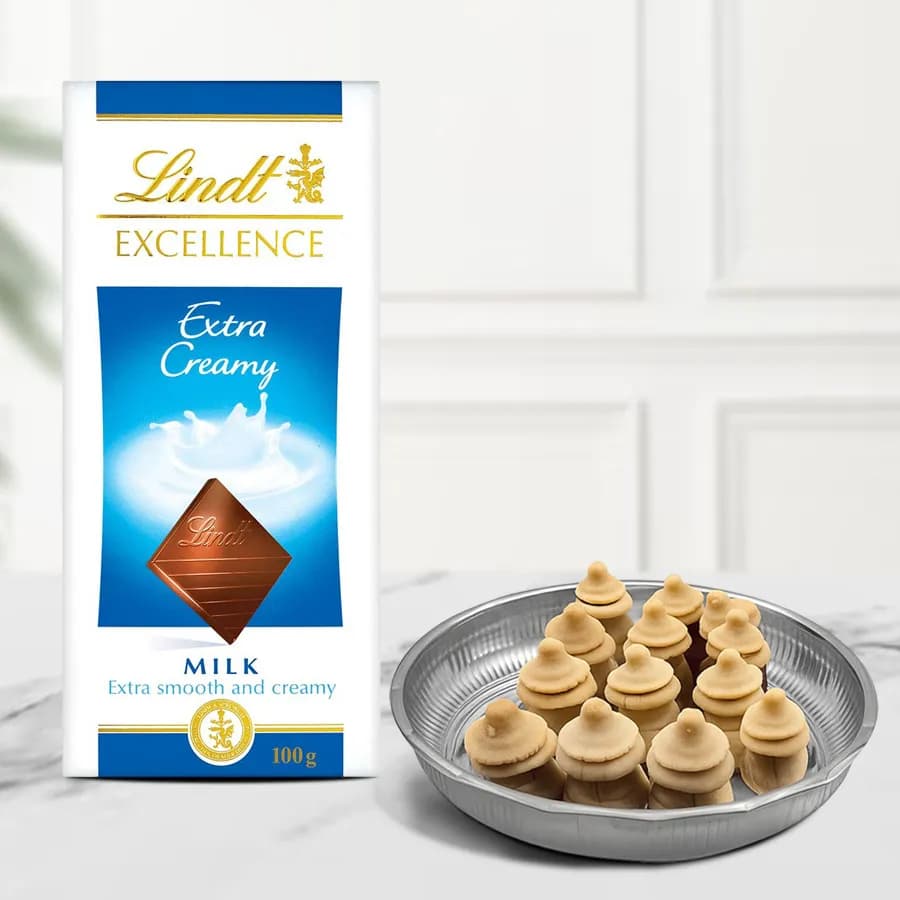 Amrita Kumbha from K.C.Das with Lindt Excellence Chocolate