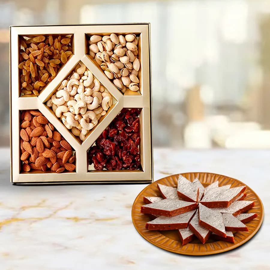 Anjeer Katli from Mithas Delicious Sweets with Mixed Dry Fruits