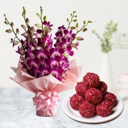 Rose Infusion Kaju Delight with Orchid Splendor 1