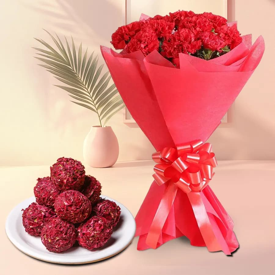 Cheerful Kaju Delight & Floral Surprise