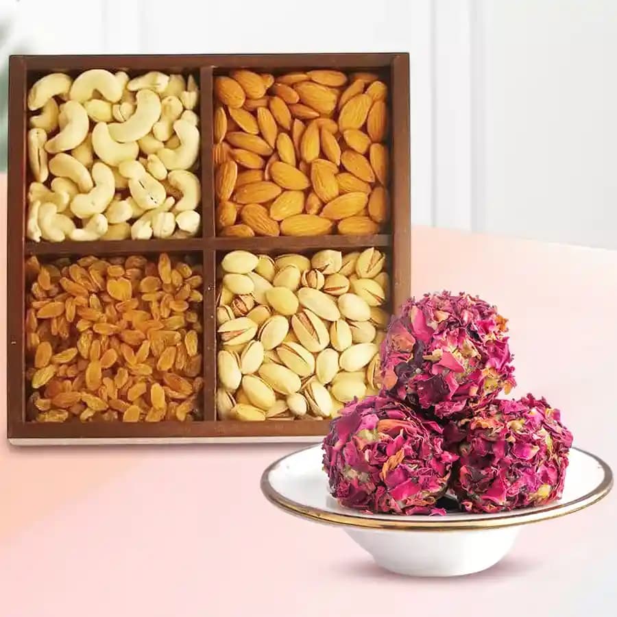 Delicate Kaju Rose Delight