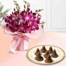 Choc-O-Bell from K.C.Das with Orchid Bouquet 1