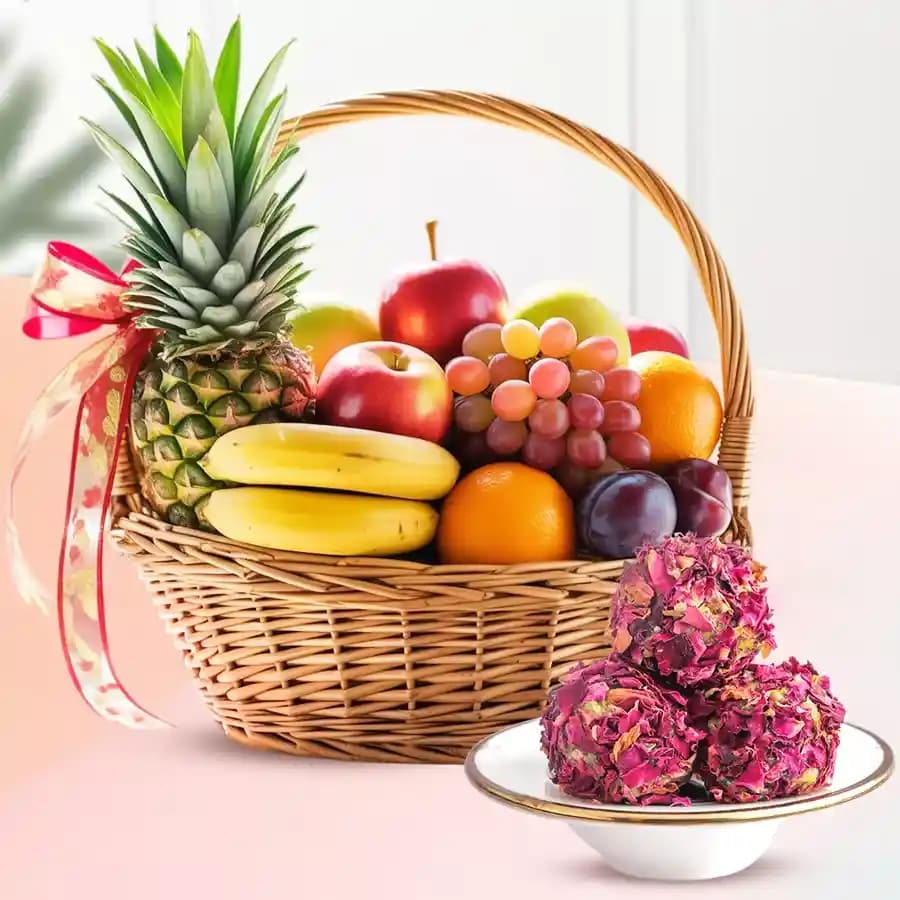 Exquisite Kaju Delight and Fresh Fruit Medley