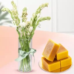 Delightful Mysore Pak & Graceful Flowers 1