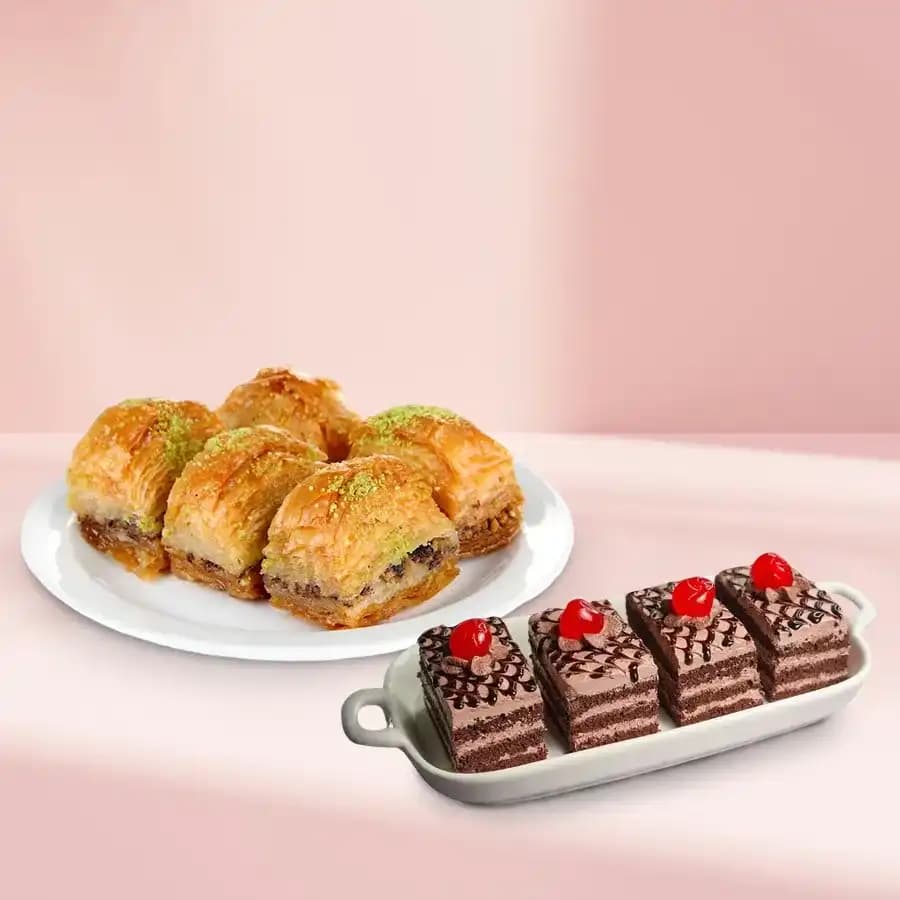 Baklava Bliss with Chocolate Delight