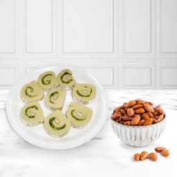 Kaju Cake from Mithas Delicious Sweets with Crunchy Almonds 1