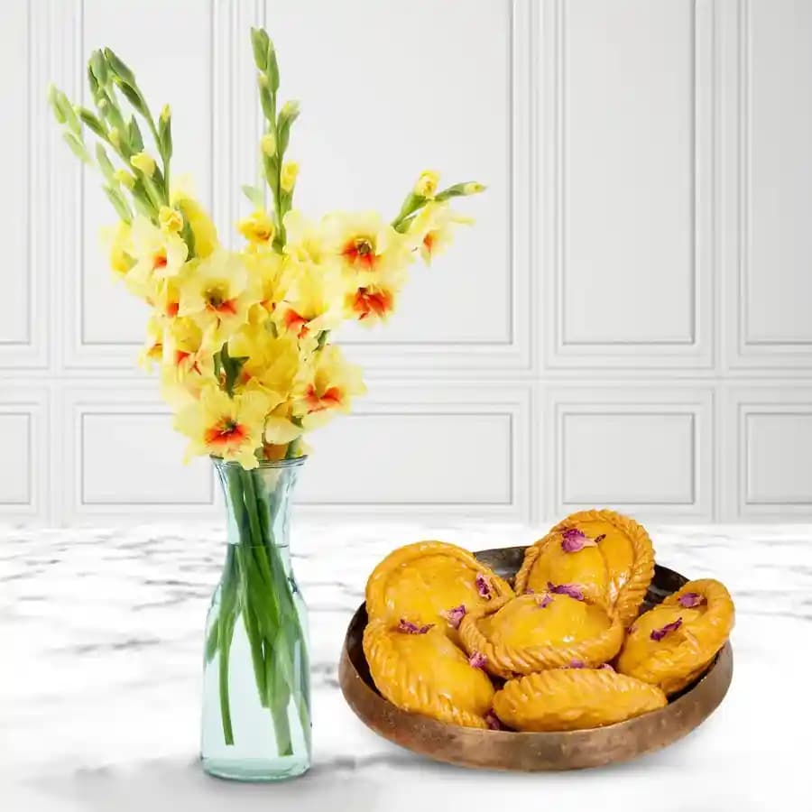 Vibrant Gladiolus N Chandrakala Duo