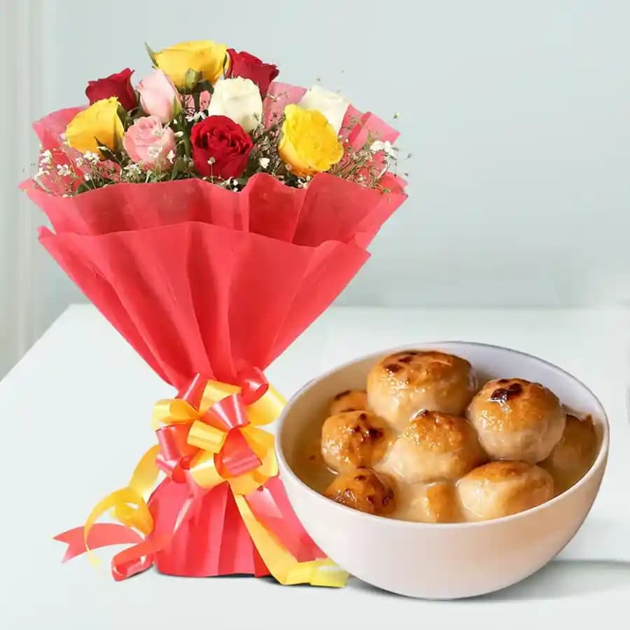 Floral Festivity with Baked Rosogolla Delights
