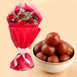 Sweet Romance Bouquet with Traditional Sweets 1
