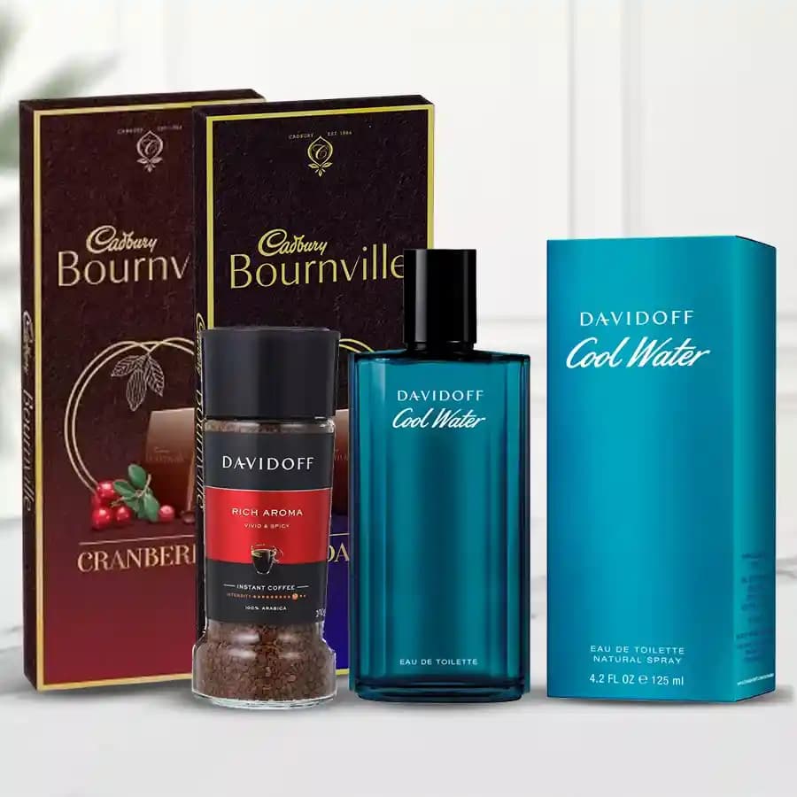 Gourmet Chocolate & Perfume Set for Him