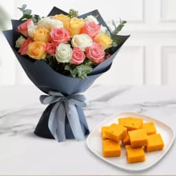 Floral Surprise N Butterscotch Sandesh Treat 1