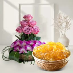 Elegant Orchid and Rose Delight 1