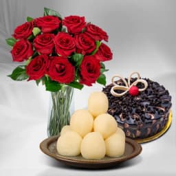 Graceful Roses N Desserts Delight 1