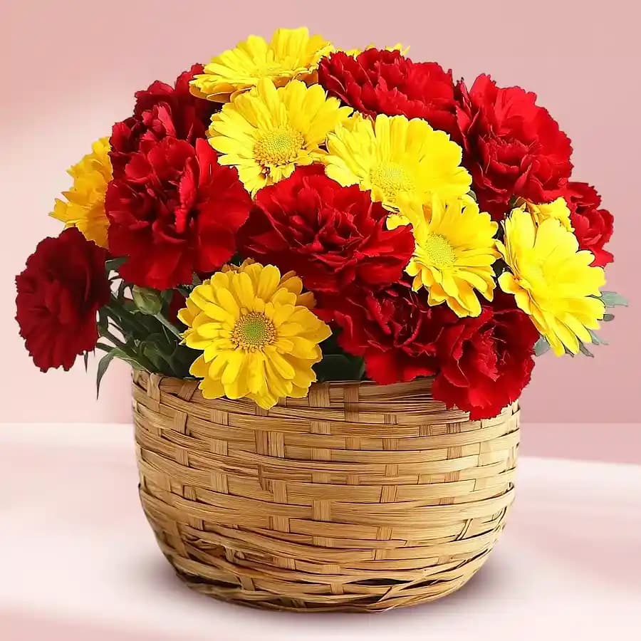 Floral Fusion Basket Arrangement